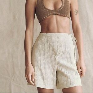 FP FREE-EST Pucker Check Wrap Shorts, Size S